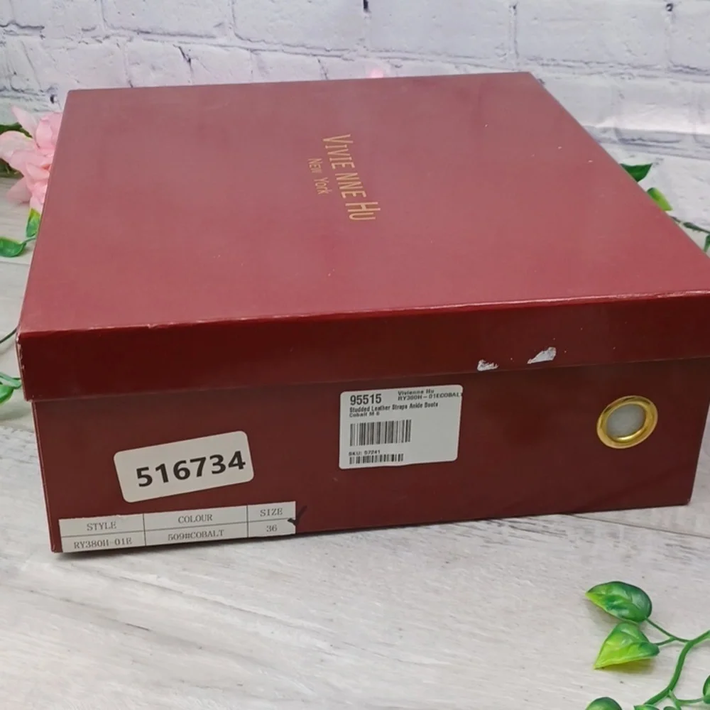 Vivienne Hu VHNY Studded Leather Cage Sandals NIB